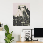 Vintage Austria Vienna Prater amusement park Poster (Thuiskantoor)