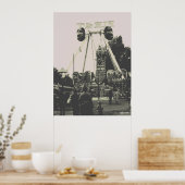 Vintage Austria Vienna Prater amusement park Poster (Keuken)