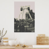 Vintage Austria Vienna Prater amusement park Poster (Keuken)