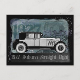 Vintage-auto 1927 Auburn recht acht Briefkaart
