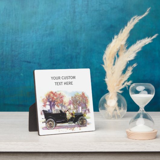 Vintage-auto, aangepast plaquette fotoplaat (Insitu)