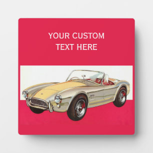 Vintage-auto, aangepast plaquette fotoplaat