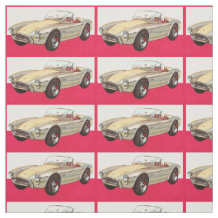 Vintage auto aangepaste stof