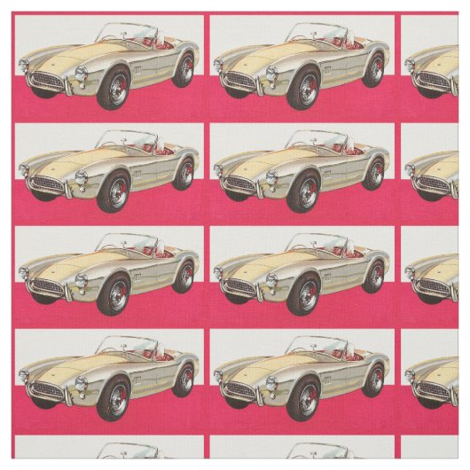 Vintage auto aangepaste stof (Swatch)