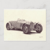 Vintage-auto: Alpha Romeo 8C Briefkaart (Voorkant)