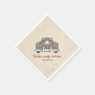 vintage, auto, antiek auto's, Cocktail Paper Napki Servet