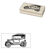 Vintage auto art stempel (Gestempeld)