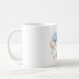 Vintage auto Baby shower Koffiemok