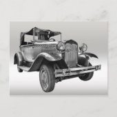 Vintage-auto Briefkaart (Voorkant)