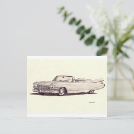 Vintage-auto: Cadillac Eldorado Briefkaart (Staand voorkant)