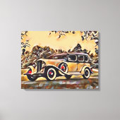Vintage-auto Canvas Afdruk (Voorkant)