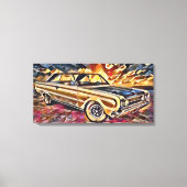 Vintage-auto Canvas Afdruk (Voorkant)