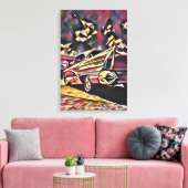 Vintage-auto Canvas Afdruk (Insitu (Woonkamer))