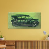 Vintage-auto Canvas Afdruk (Insitu (Woonkamer))