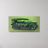 Vintage-auto Canvas Afdruk (Voorkant)