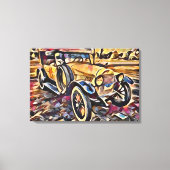 Vintage-auto Canvas Afdruk (Voorkant)