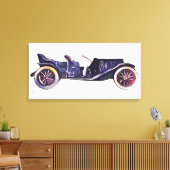 Vintage-auto Canvas Afdruk (Insitu (Woonkamer))