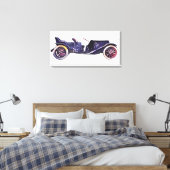 Vintage-auto Canvas Afdruk (Insitu (Slaapkamer))