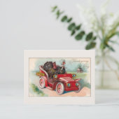 Vintage Auto/de Kaart van de Thanksgiving van (Staand voorkant)
