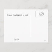 Vintage Auto/de Kaart van de Thanksgiving van (Achterkant)