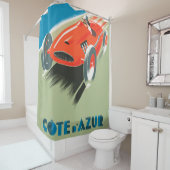 Vintage-auto. Douchegordijn (In situ)