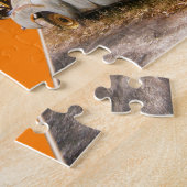 Vintage auto en garage popout kunst, puzzel (Zijkant)