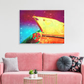 Vintage auto Fin Canvas Afdruk (Insitu (Woonkamer))