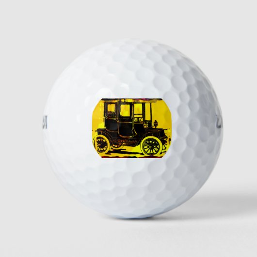 Vintage Auto Golfballen (Voorkant)