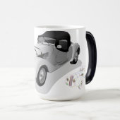 Vintage Auto Grafische Karikatuur Afbeelding Mok (Voorkant rechts)