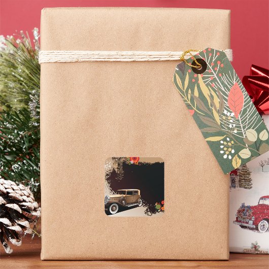 Vintage auto Grunge Stickers