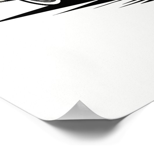 Vintage auto illustratie. poster (Hoek)