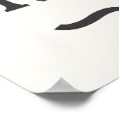 Vintage auto in retro kleuren. poster (Hoek)