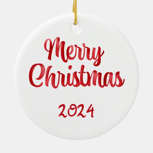 Vintage Auto Kerstmis Keramisch Ornament (Achterkant)