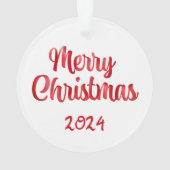 Vintage Auto Kerstmis Ornament (achterkant)