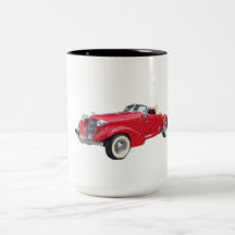 Vintage auto koffie mok