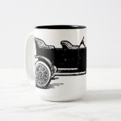 Vintage auto koffie mok (Voorkant links)