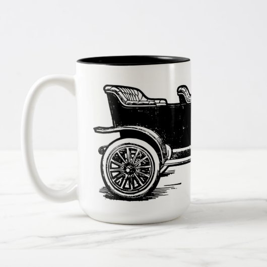Vintage auto koffie mok (Links)
