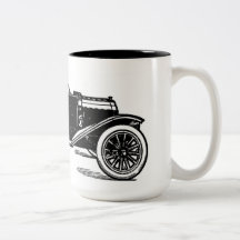Vintage auto koffie mok