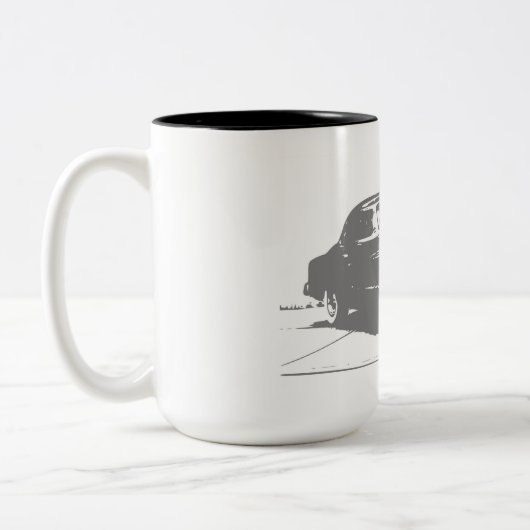 Vintage auto koffie mok (Links)