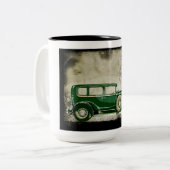 Vintage auto koffie mok (Voorkant links)