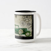Vintage auto koffie mok (Voorkant rechts)