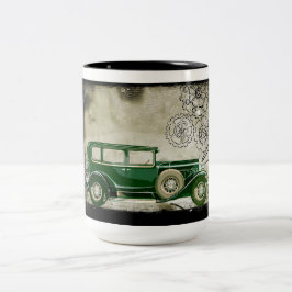 Vintage auto koffie mok
