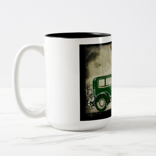 Vintage auto koffie mok (Links)
