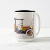 Vintage auto koffie mok (Voorkant rechts)
