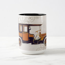 Vintage auto koffie mok