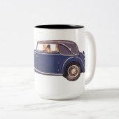 Vintage auto koffie mok (Voorkant rechts)