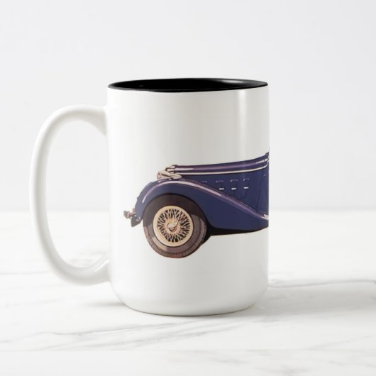 Vintage auto koffie mok (Links)