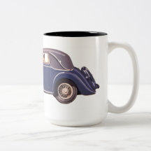 Vintage auto koffie mok