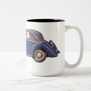 Vintage auto koffie mok