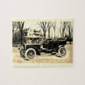 Vintage-auto Legpuzzel (Horizontaal)